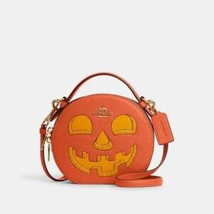 Coach Orange Jack-O'-Lantern Crossbody Bag